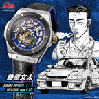 Initial D AE86 Watch | 30th Anniversary x Angel Clover Fujiwara Bunta Subaru Impreza GC8 Automatic Wristwatch [IN45-GC8]
