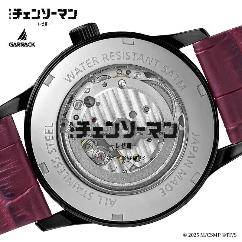 GARRACK x Chainsaw Man Bomb Reze Model SMS-CM-40-B Awa Washi Automatic Wristwatch GARRACK