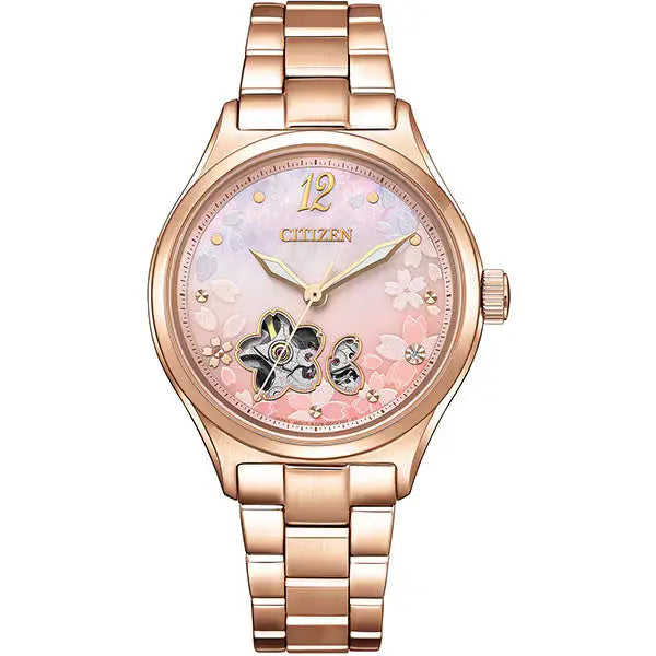 Citizen Mechanical Open Heart Limited Edition Women's Metal Band [PC1017-88Y] The Japanese Factory