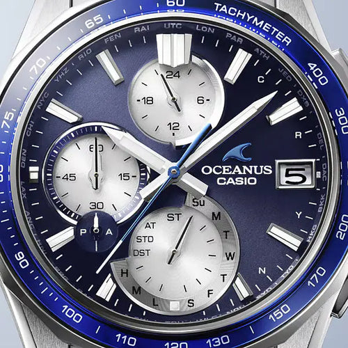 Casio Oceanus Manta - Premium Elegant Solar Watch – The Japanese