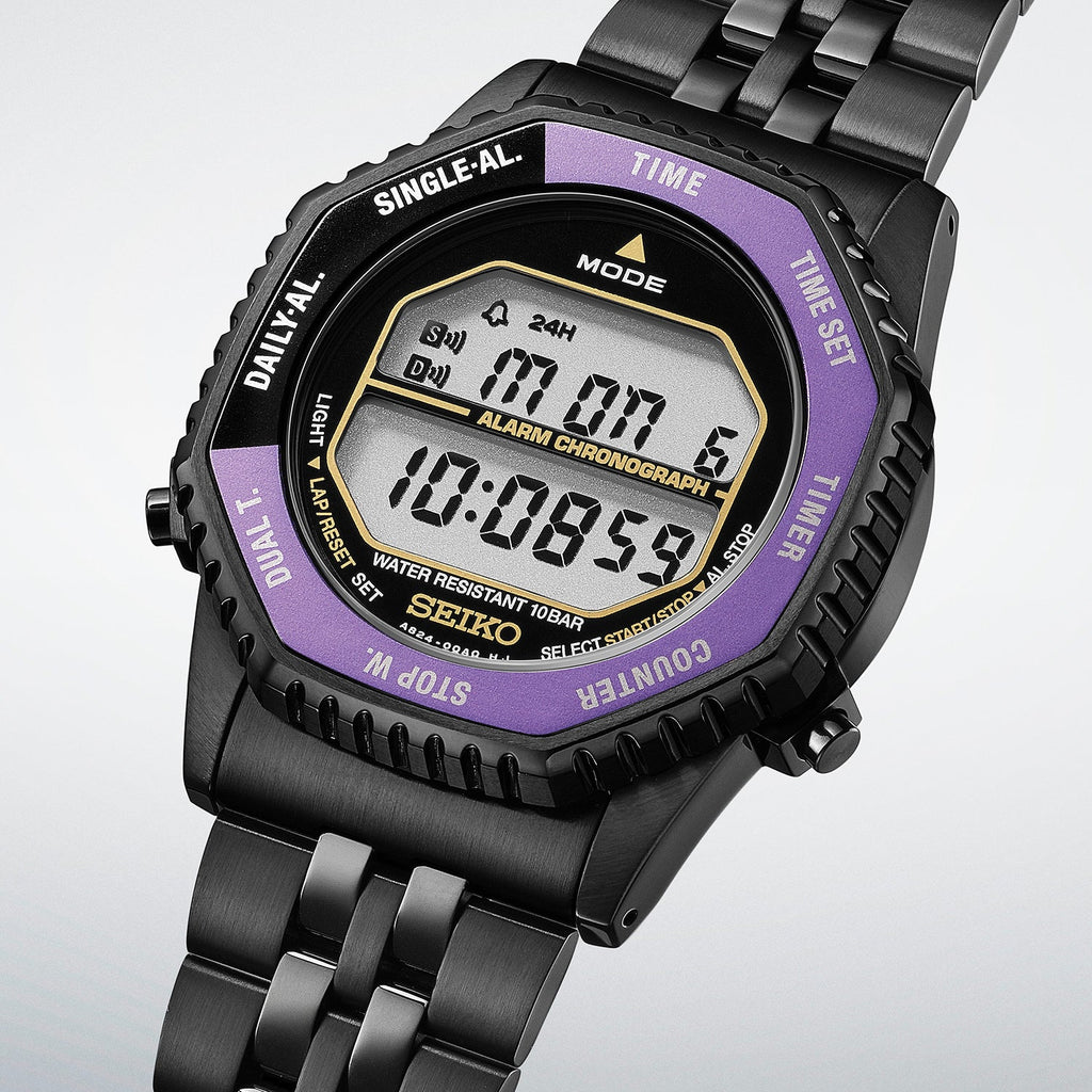 Seiko Selection S-Series Digital HFL001P 145th Anniversary Rotocall Edo Purple Limited Edition Japanese Wristwatch