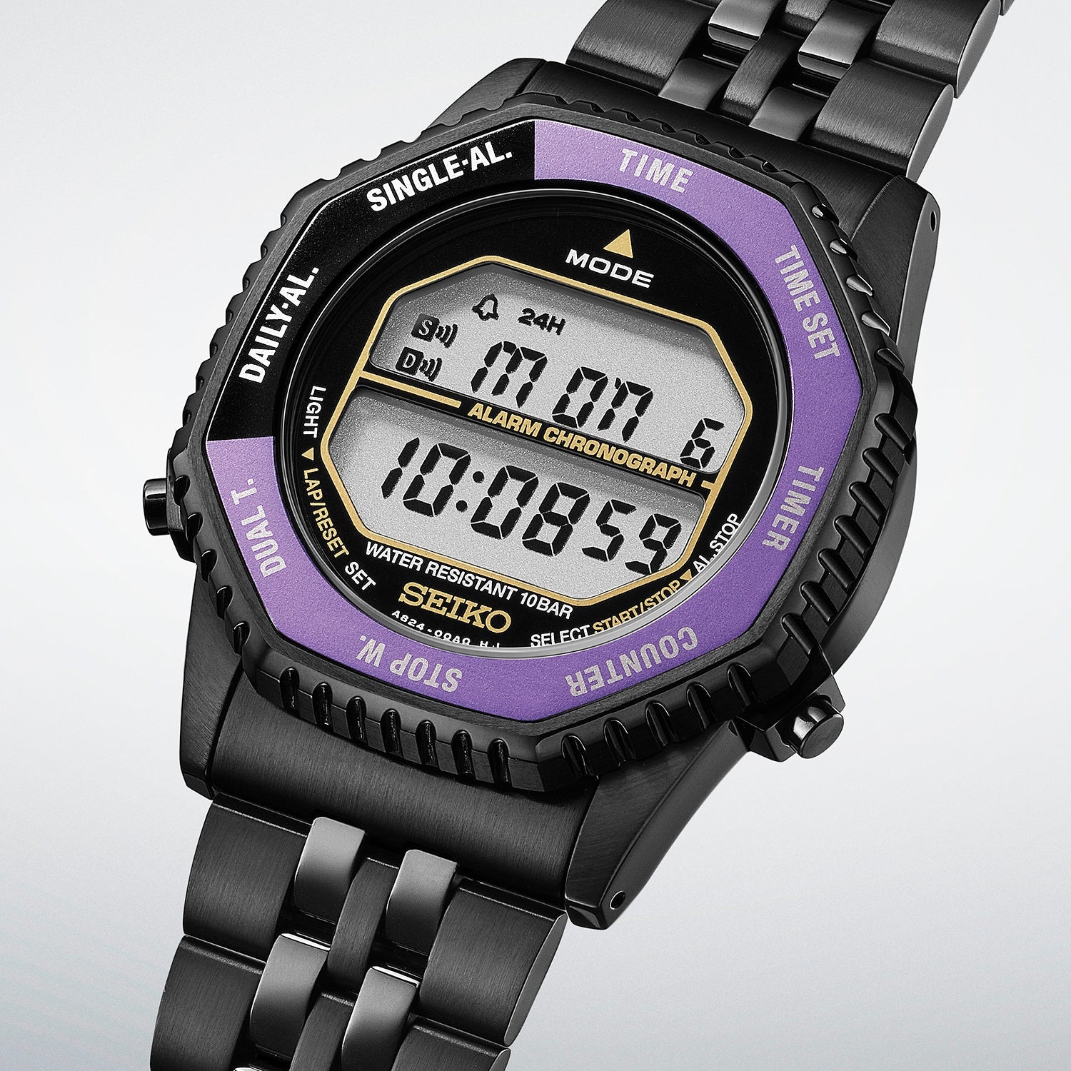 Seiko Selection S-Series Digital HFL001P 145th Anniversary Rotocall Edo Purple Limited Edition Japanese Wristwatch