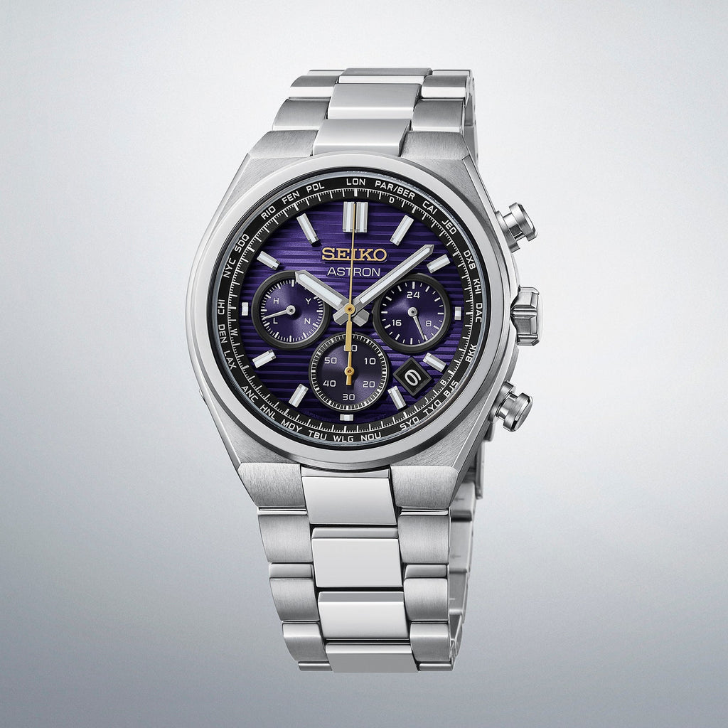 Seiko Astron Nexter Solar Radio HAD003J 145th Anniversary Edo Purple Limited Edition Japanese Wristwatch