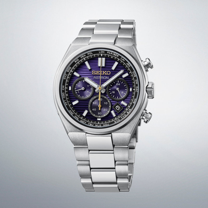 Seiko Astron Nexter Solar Radio HAD003J 145th Anniversary Edo Purple Limited Edition Japanese Wristwatch