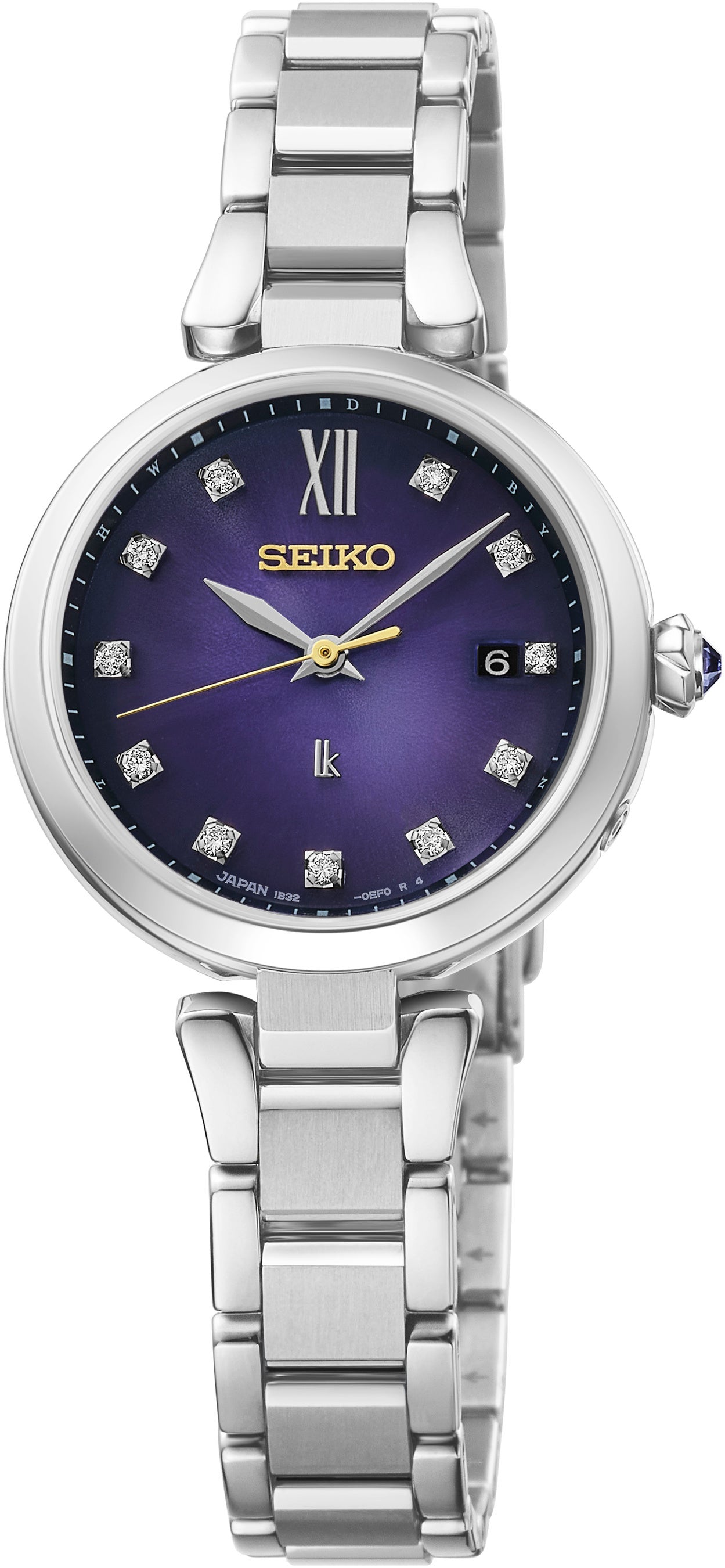 Seiko Lukia Grow HEE004J 145th Anniversary Edo Purple Lab Diamond Limited Edition Japanese Women's Wristwatch