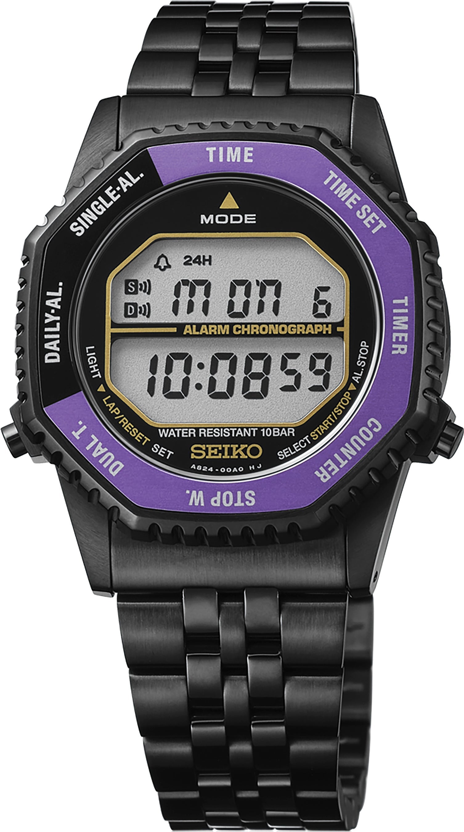 Seiko Selection S-Series Digital HFL001P 145th Anniversary Rotocall Edo Purple Limited Edition Japanese Wristwatch