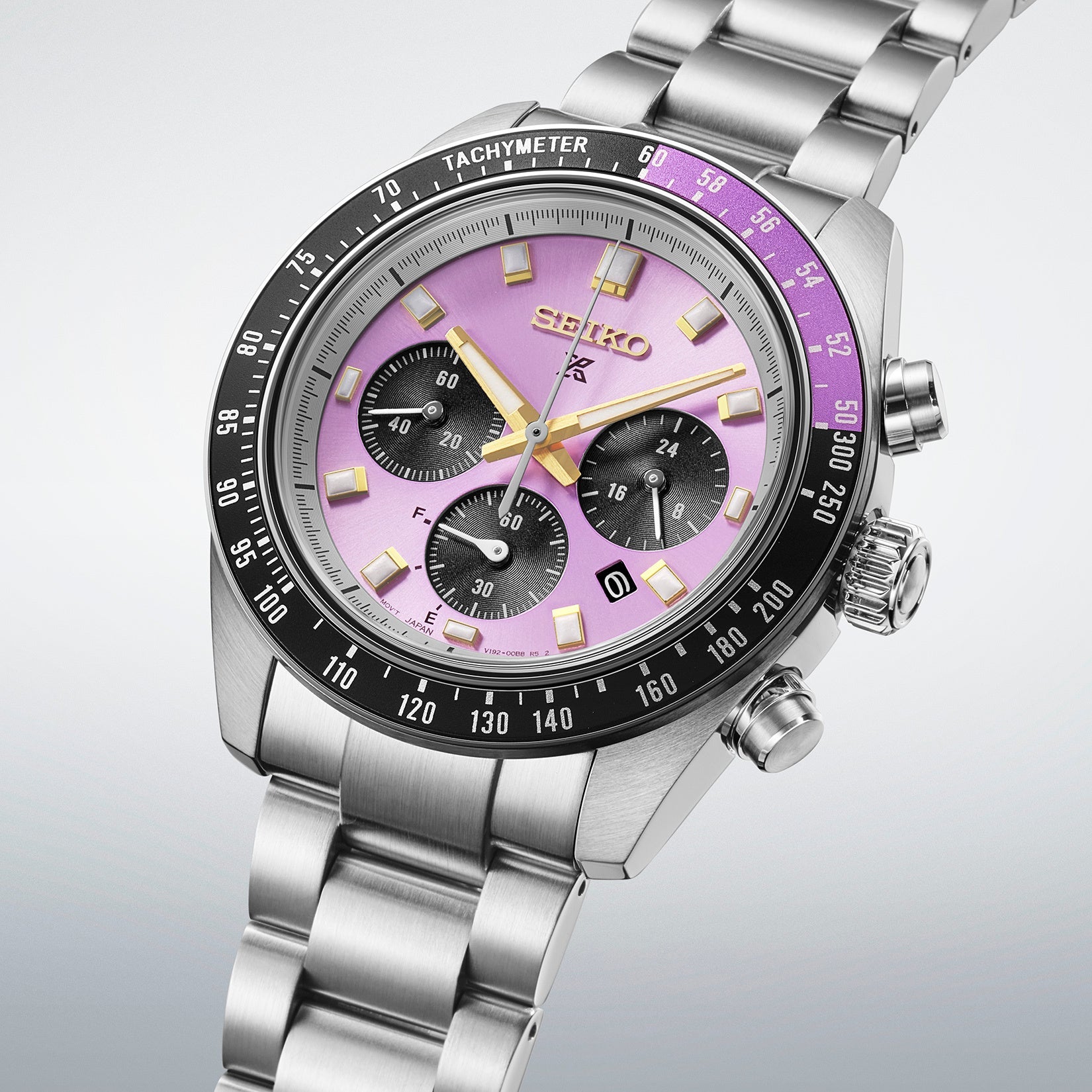 Seiko Prospex Speedtimer Solar Chronograph HBJ005P 145th Anniversary Edo Purple Limited Edition Japanese Wristwatch