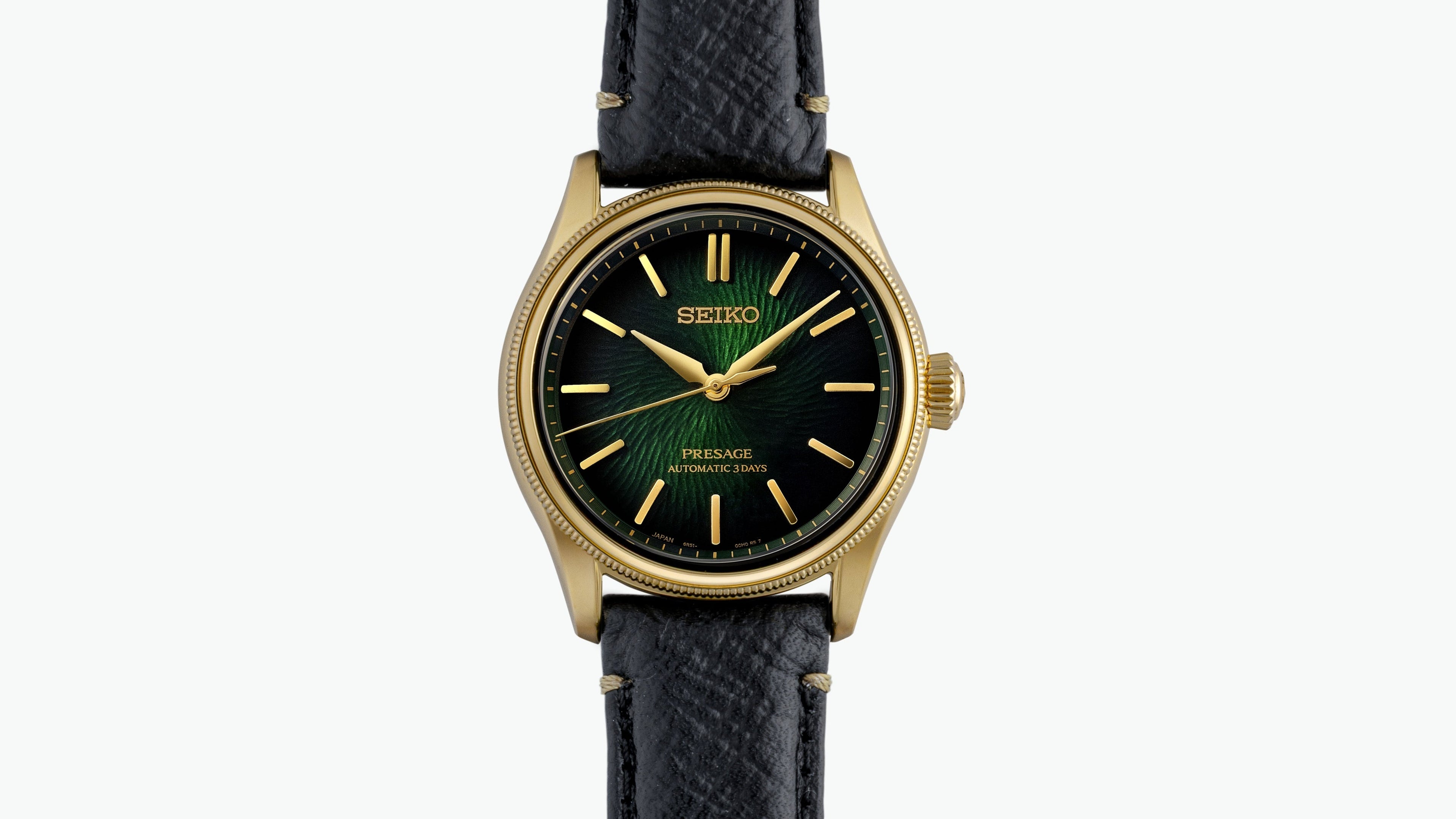 Seiko Presage x TRADMAN'S BONSAI HCC011J Black Pine Limited Edition Japanese Wristwatch
