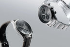 MAZDA x Seiko Chronograph Wristwatch BF9504 Grey Dial Curve Hardlex
