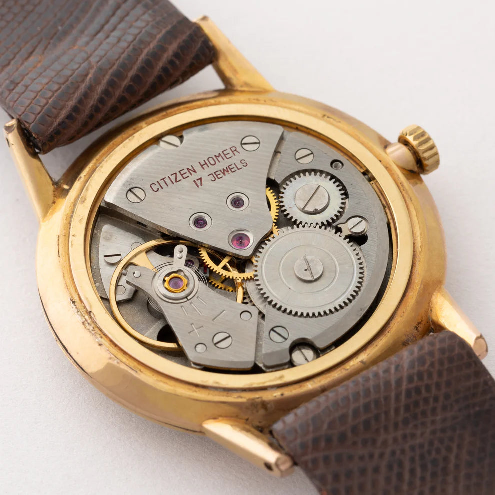 1961 Citizen Homer Vintage Japanese Men's Wristwatch - The Japanese Factory