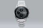 MAZDA x Seiko Chronograph Wristwatch BF9504 Grey Dial Curve Hardlex