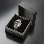 Suzuki Swift Sport x Seiko Chronograph Watch Premium Silver Limited Edition Japanese Wristwatch
