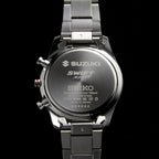 Suzuki Swift Sport x Seiko Chronograph Watch Premium Silver Limited Edition Japanese Wristwatch