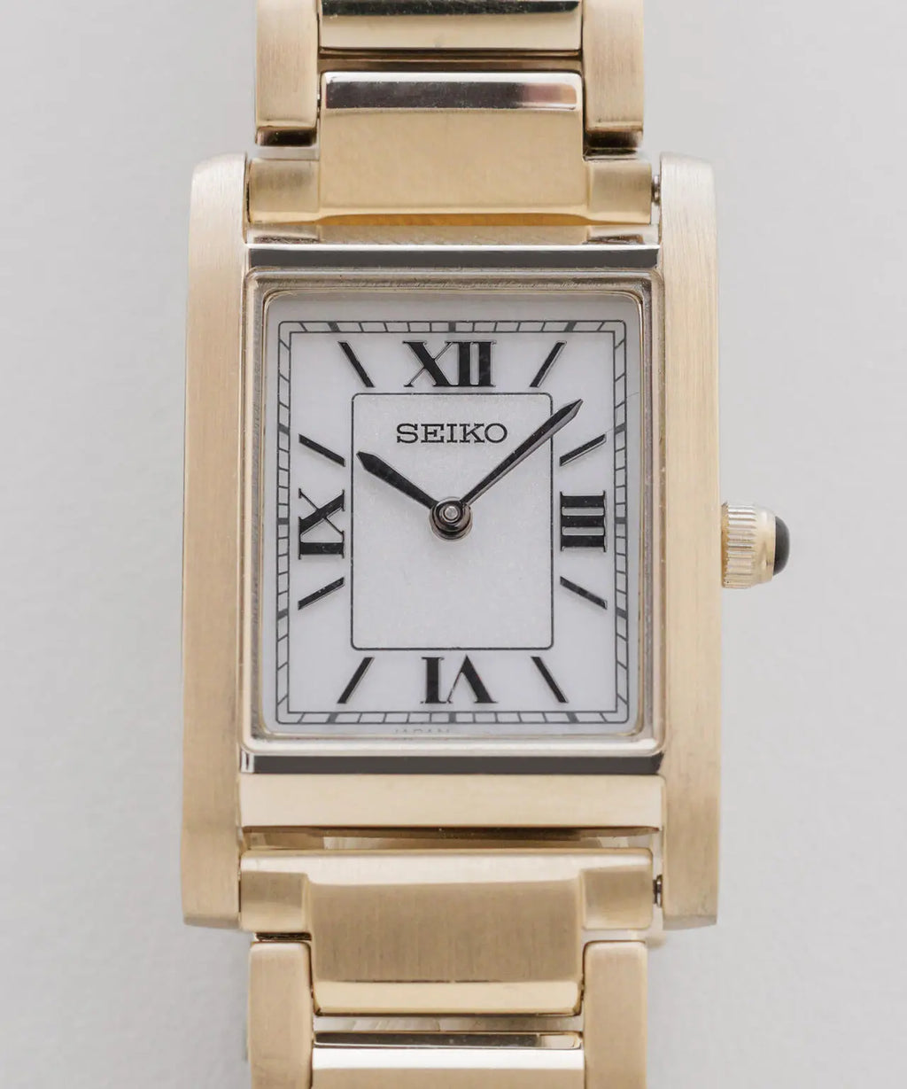 nano universe x Seiko Collaboration Solar Wristwatch Gold Metal HFJ002P