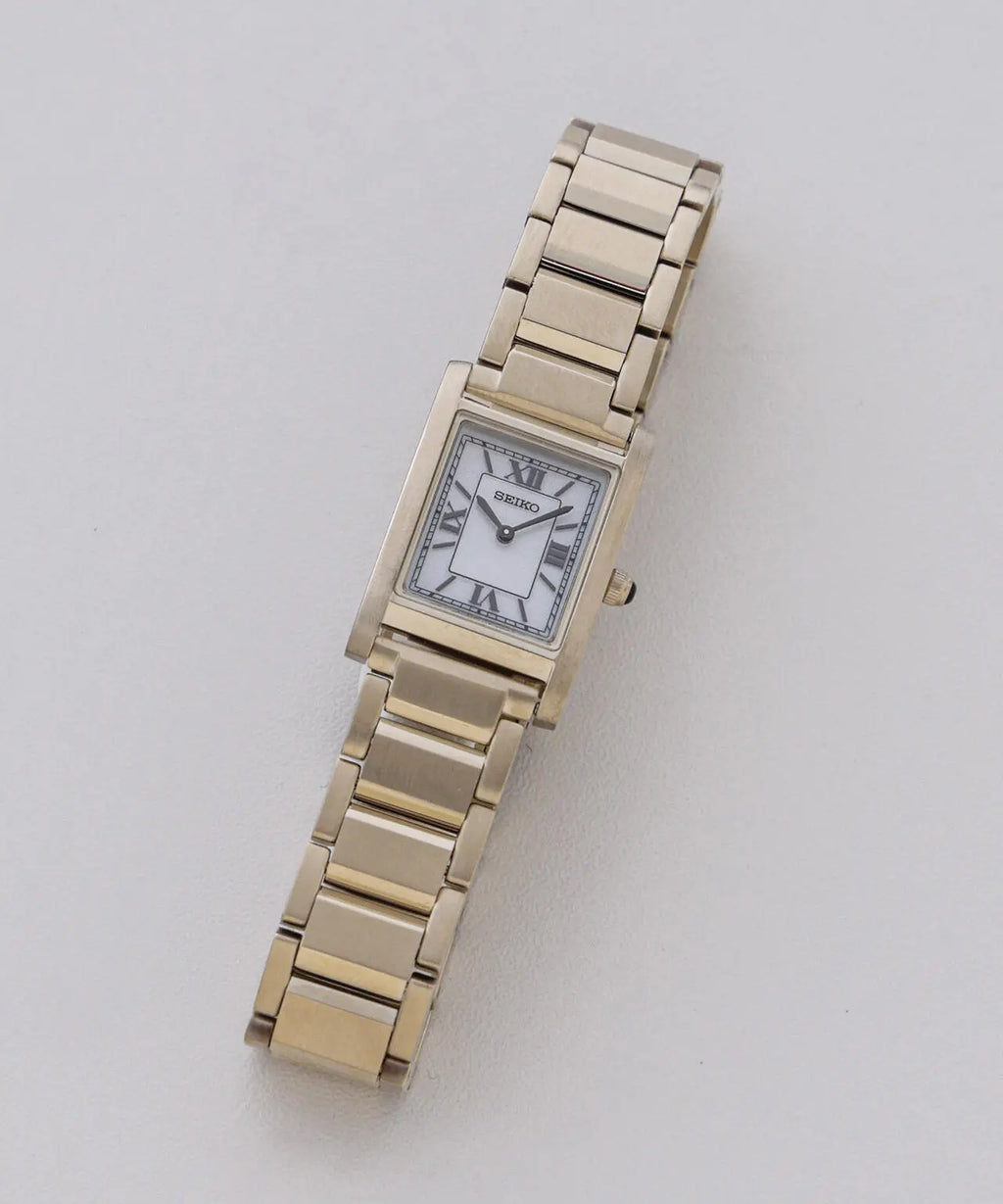 nano universe x Seiko Collaboration Solar Wristwatch Gold Metal HFJ002P