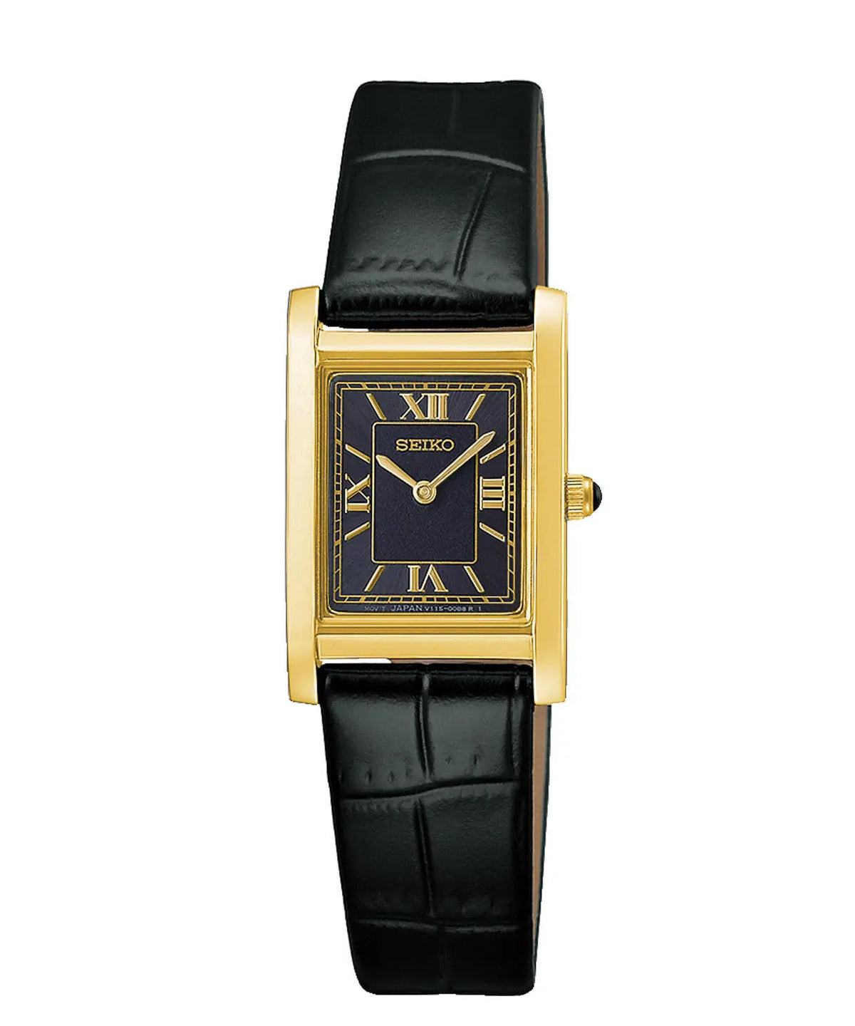 nano universe x Seiko Collaboration Solar Wristwatch Black Leather HFJ004P
