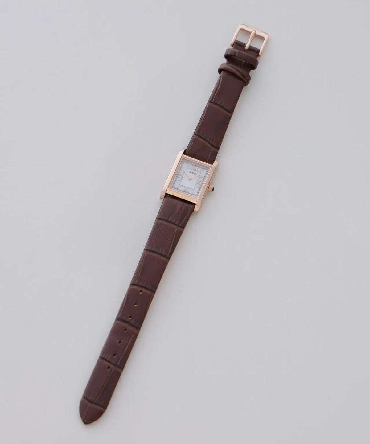 nano universe x Seiko Collaboration Solar Wristwatch Brown Leather HFJ003P