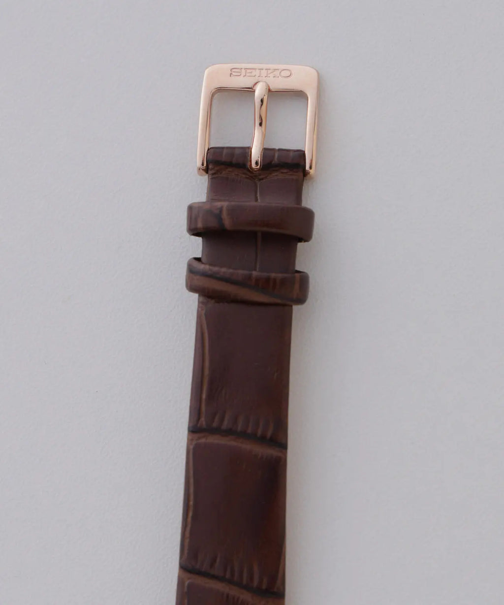 nano universe x Seiko Collaboration Solar Wristwatch Brown Leather HFJ003P