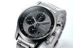 MAZDA x Seiko Chronograph Wristwatch BF9504 Grey Dial Curve Hardlex