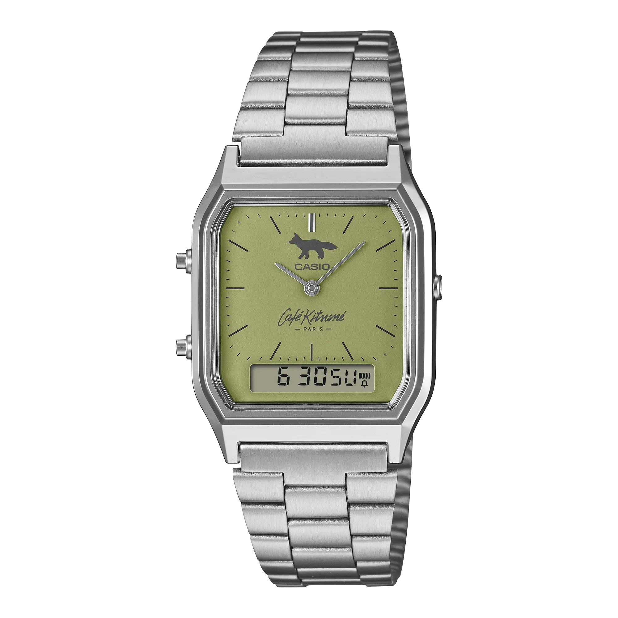 Casio x Café Kitsuné AQ-230ECK-3AJR Matcha Green Collaboration Japanese Wristwatch Casio