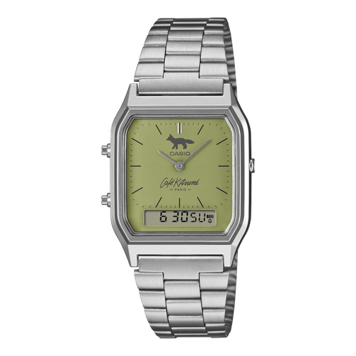 Casio x Café Kitsuné AQ-230ECK-3AJR Matcha Green Collaboration Japanese Wristwatch Casio