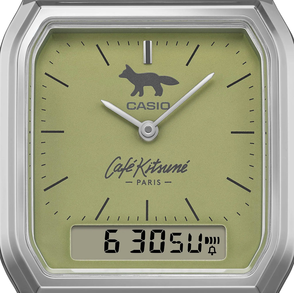 Casio x Café Kitsuné AQ-230ECK-3AJR Matcha Green Collaboration Japanese Wristwatch Casio
