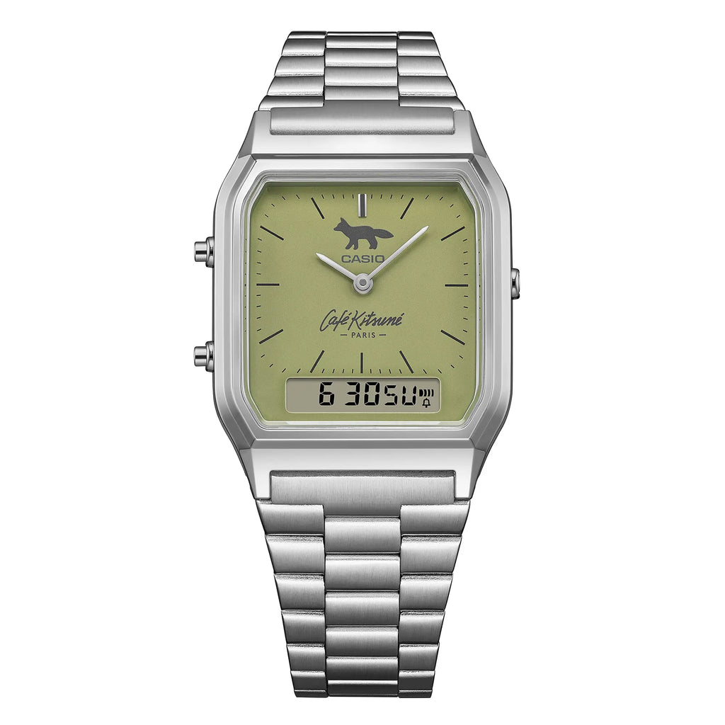 Casio x Café Kitsuné AQ-230ECK-3AJR Matcha Green Collaboration Japanese Wristwatch Casio