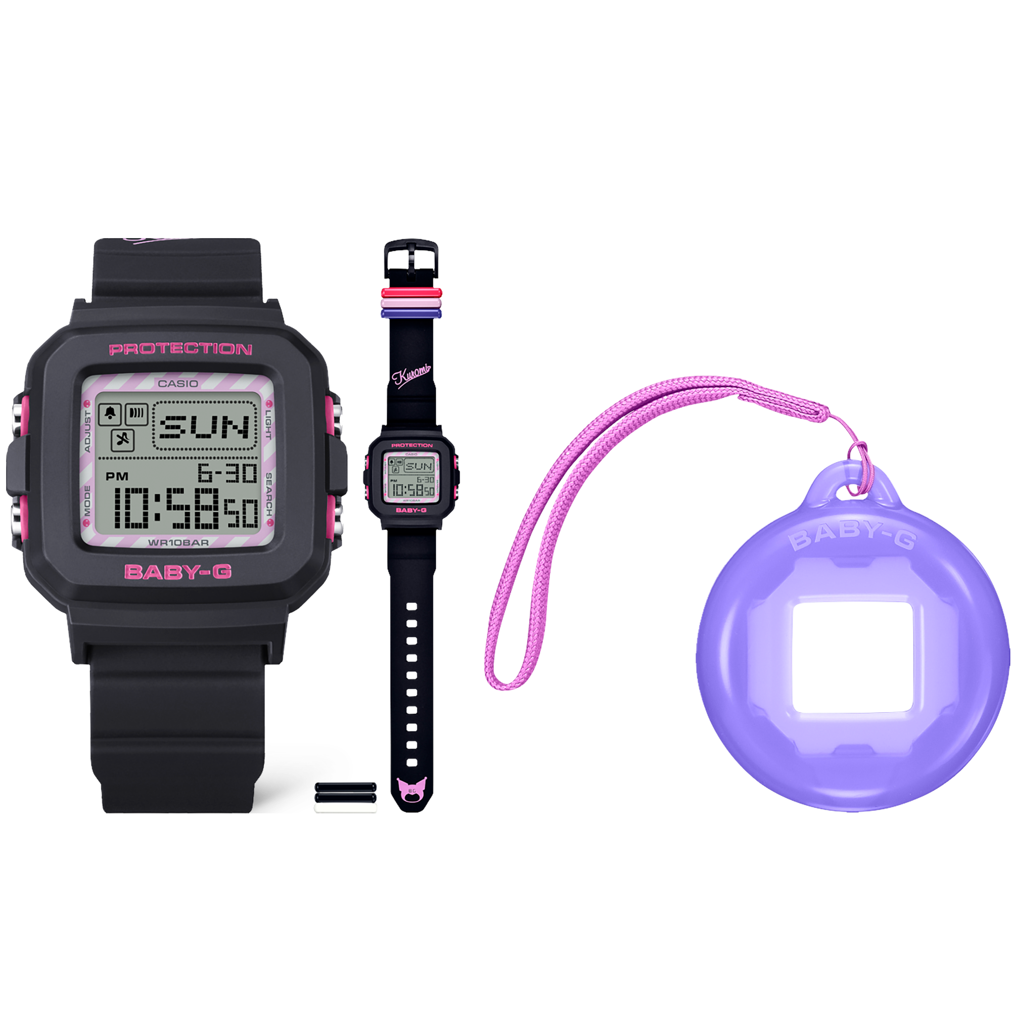 Casio Baby-G+ Plus X Kuromi BGD-10KKM-1JR Collaboration Watch - The Japanese Factory
