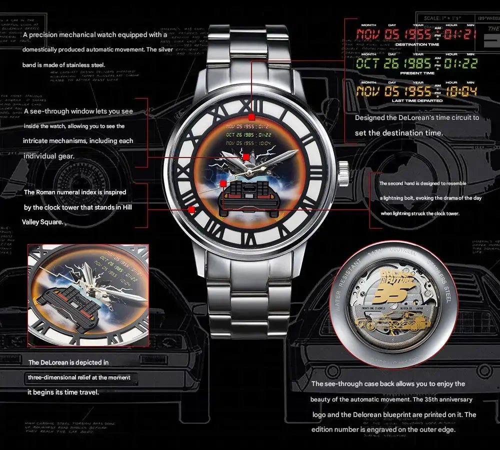 Back to the Future 35th Anniversary Official Mechanical Watch Back to the Future 35th Anniversary Official Mechanical Watch