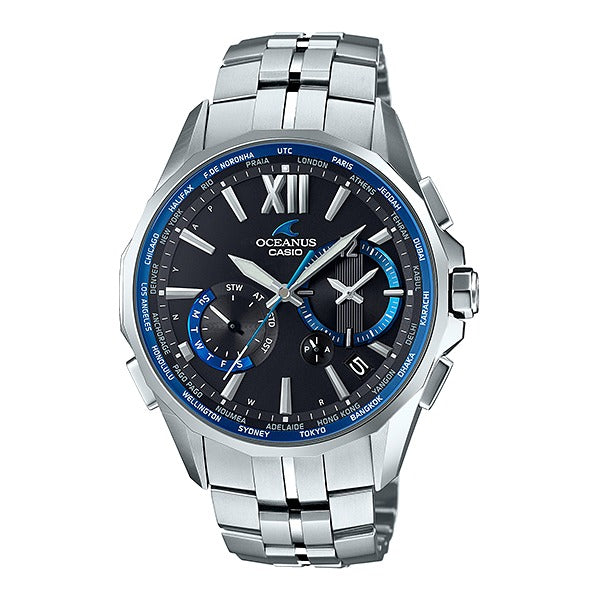 Casio OCEANUS Manta OCW-S3400-1AJF Chronograph Solar Radio MULTIBAND 6 Men's Wristwatch - The Japanese Factory