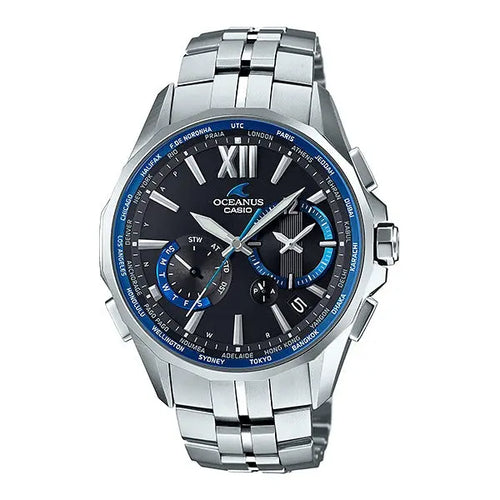 Casio OCEANUS Manta OCW-S3400-1AJF Chronograph Solar Radio MULTIBAND 6 Men's Wristwatch - The Japanese Factory