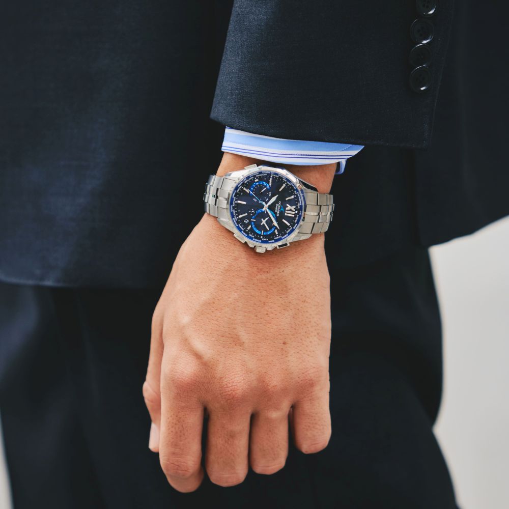 Casio OCEANUS Manta OCW-S3400-1AJF Chronograph Solar Radio MULTIBAND 6 Men's Wristwatch - The Japanese Factory