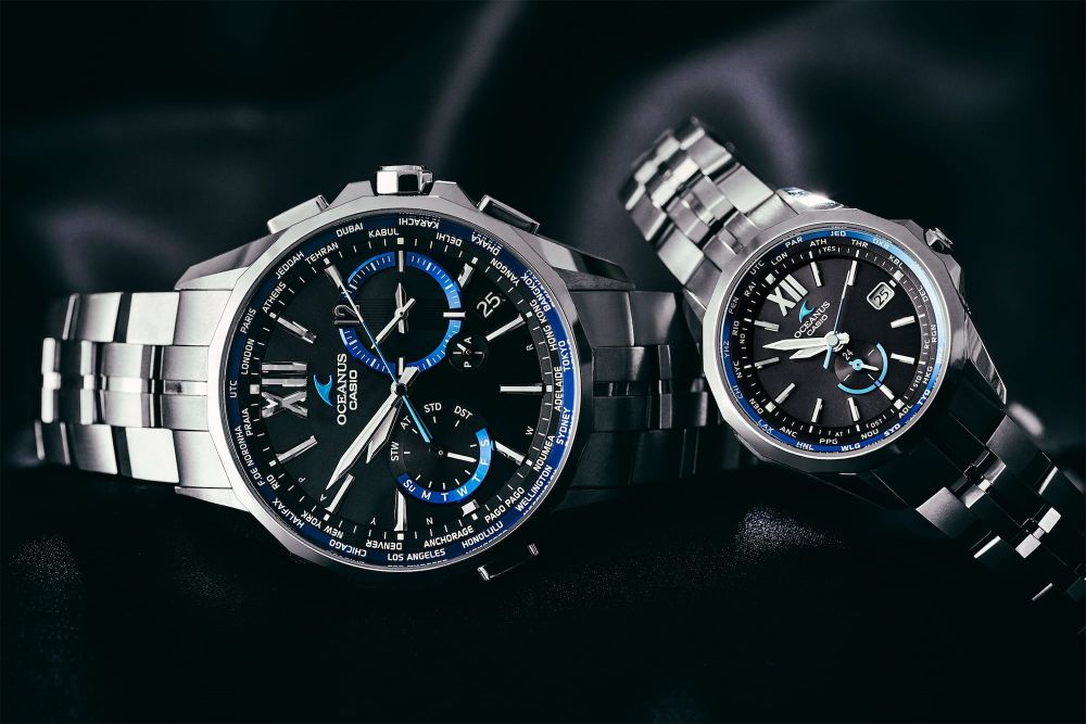 Casio OCEANUS Manta OCW-S3400-1AJF Chronograph Solar Radio MULTIBAND 6 Men's Wristwatch - The Japanese Factory