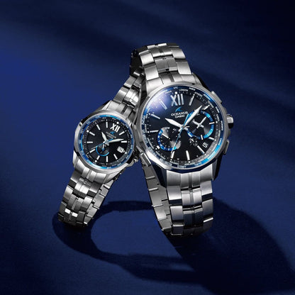 Casio OCEANUS Manta OCW-S3400-1AJF Chronograph Solar Radio MULTIBAND 6 Men's Wristwatch - The Japanese Factory