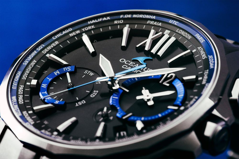 Casio OCEANUS Manta OCW-S3400-1AJF Chronograph Solar Radio MULTIBAND 6 Men's Wristwatch - The Japanese Factory