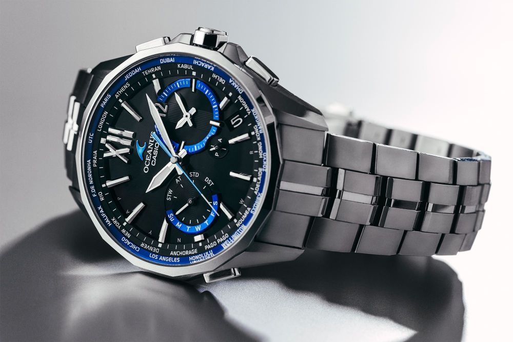 Casio OCEANUS Manta OCW-S3400-1AJF Chronograph Solar Radio MULTIBAND 6 Men's Wristwatch - The Japanese Factory