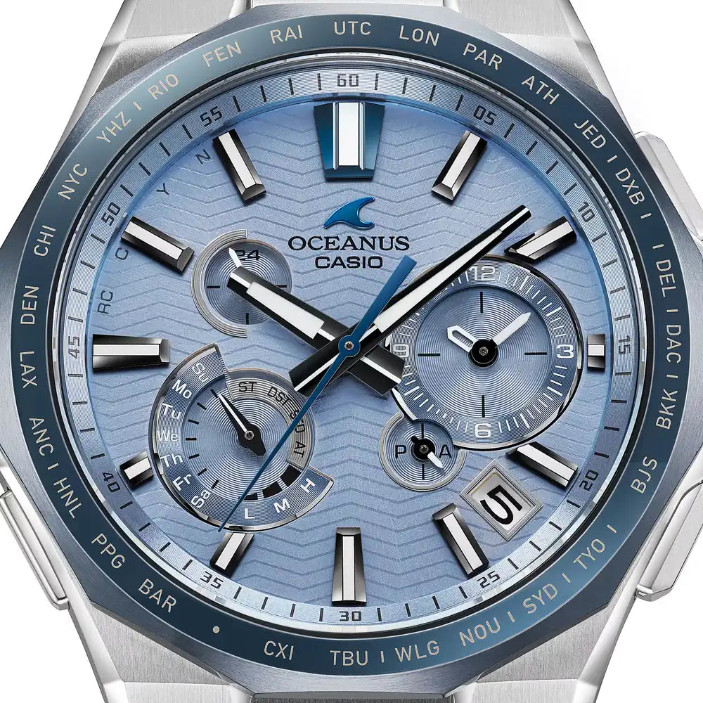 Casio OCEANUS 20th Anniversary Classic Line OCW-T6000BV-2AJR Chronograph Solar Radio Wave Bluetooth Men's Wristwatch - The Japanese Factory