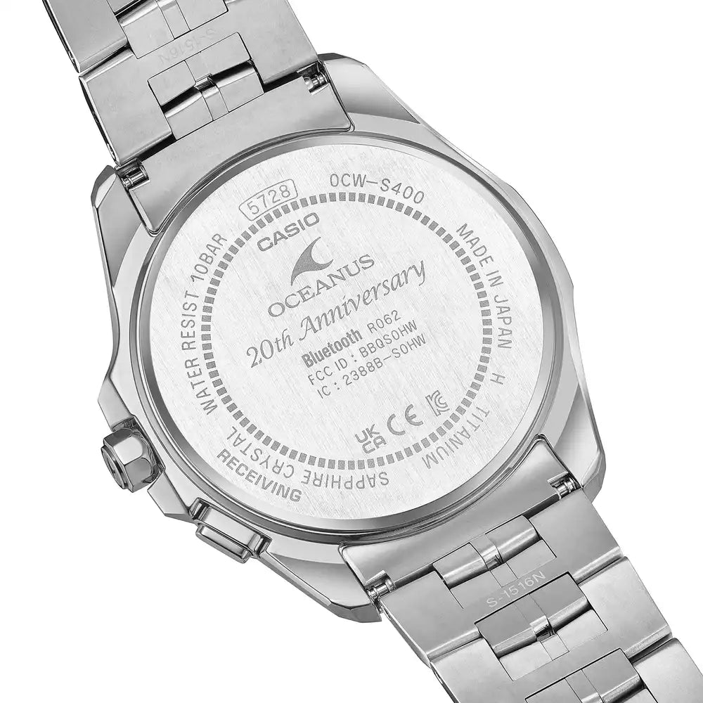Casio OCEANUS 20th Anniversary Manta OCW-S400SG-2AJR Solar Radio Wave Bluetooth Men's Wristwatch - The Japanese Factory