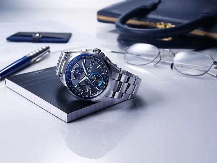Casio OCEANUS Classic Line OCW-T2600-1AJF Chronograph Solar Radio MULTIBAND 6 Men's Wristwatch - The Japanese Factory