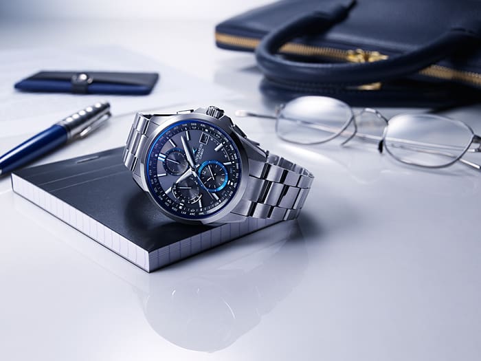 Casio OCEANUS Classic Line OCW-T2600-1AJF Chronograph Solar Radio MULTIBAND 6 Men's Wristwatch - The Japanese Factory