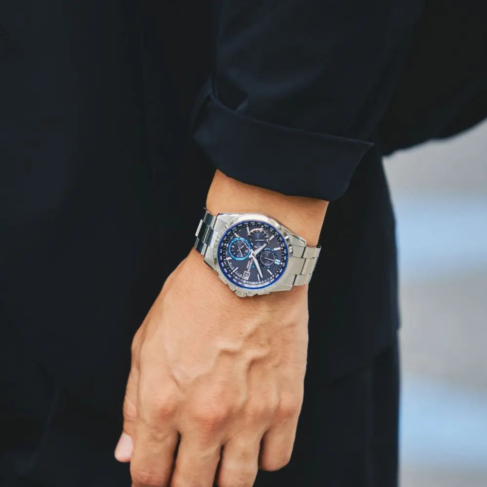 Casio OCEANUS Classic Line OCW-T2600-1AJF Chronograph Solar Radio MULTIBAND 6 Men's Wristwatch - The Japanese Factory