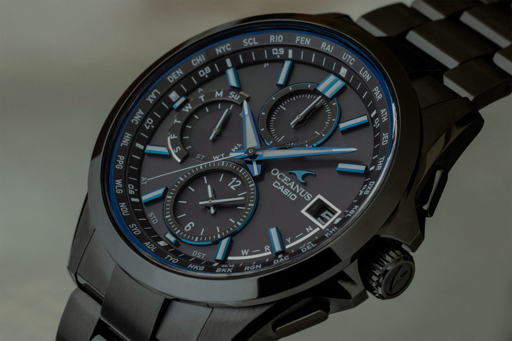 Casio OCEANUS Classic Line OCW-T2600B-1AJF Chronograph Solar Radio MULTIBAND 6 Men's Wristwatch - The Japanese Factory