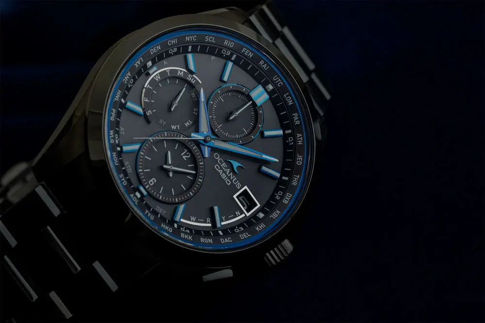 Casio OCEANUS Classic Line OCW-T2600B-1AJF Chronograph Solar Radio MULTIBAND 6 Men's Wristwatch - The Japanese Factory