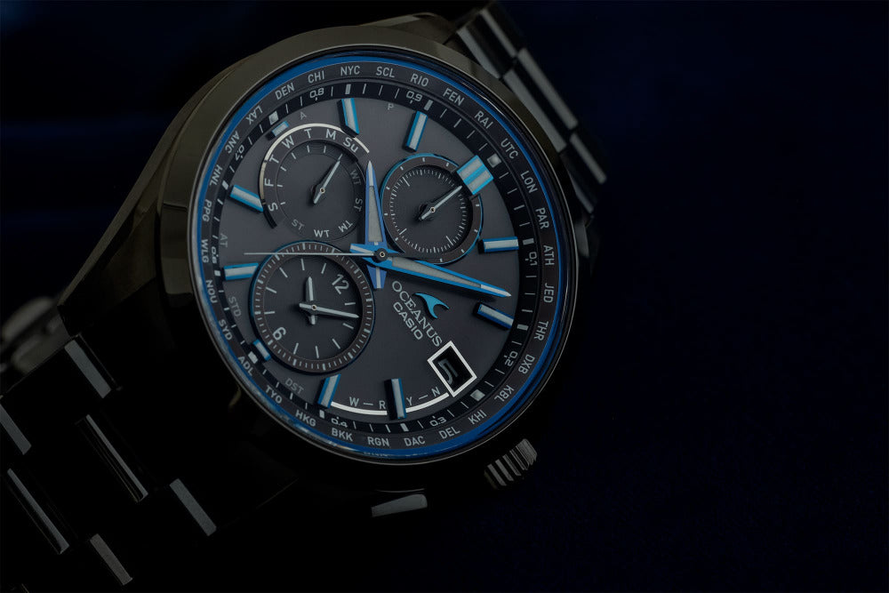 Casio OCEANUS Classic Line OCW-T2600B-1AJF Chronograph Solar Radio MULTIBAND 6 Men's Wristwatch - The Japanese Factory