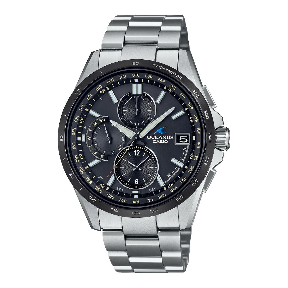 Casio OCEANUS Classic Line OCW-T2600J-1AJF Chronograph Solar Radio Wave Men's Wristwatch - The Japanese Factory