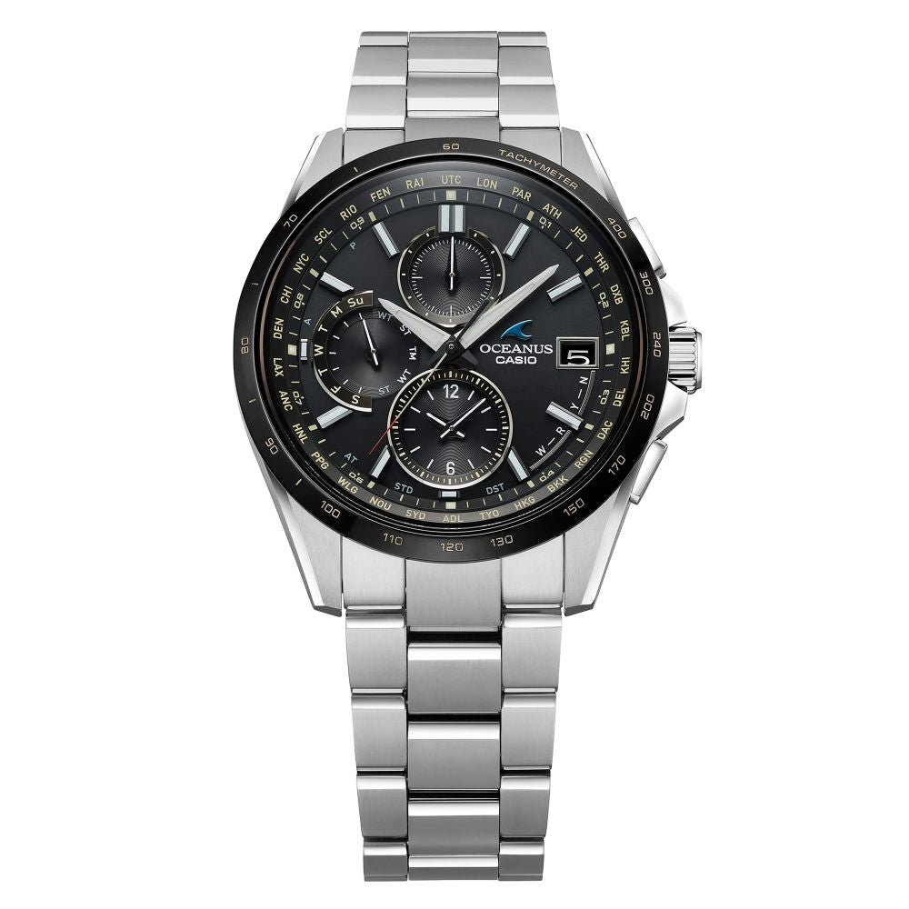 Casio OCEANUS Classic Line OCW-T2600J-1AJF Chronograph Solar Radio Wave Men's Wristwatch - The Japanese Factory