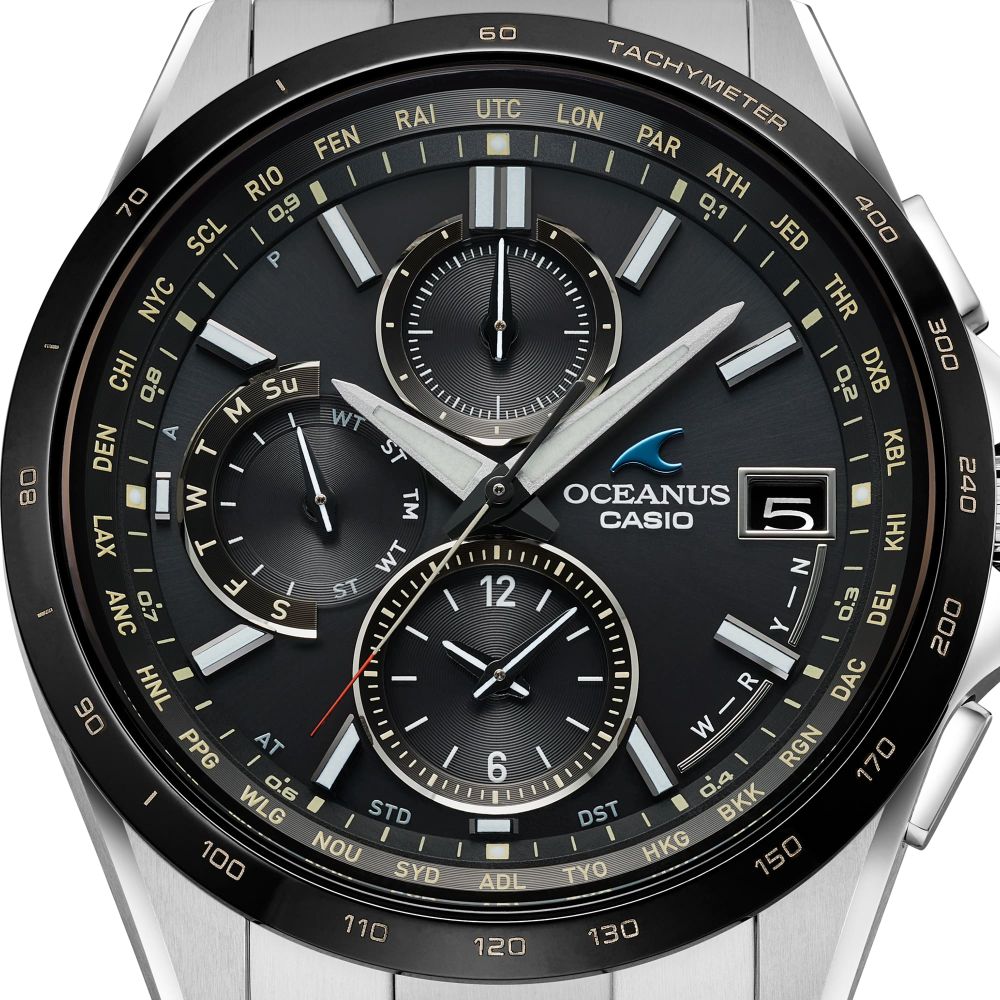 Casio OCEANUS Classic Line OCW-T2600J-1AJF Chronograph Solar Radio Wave Men's Wristwatch - The Japanese Factory
