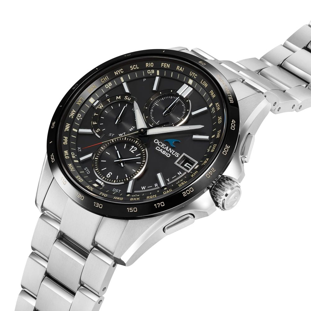 Casio OCEANUS Classic Line OCW-T2600J-1AJF Chronograph Solar Radio Wave Men's Wristwatch - The Japanese Factory
