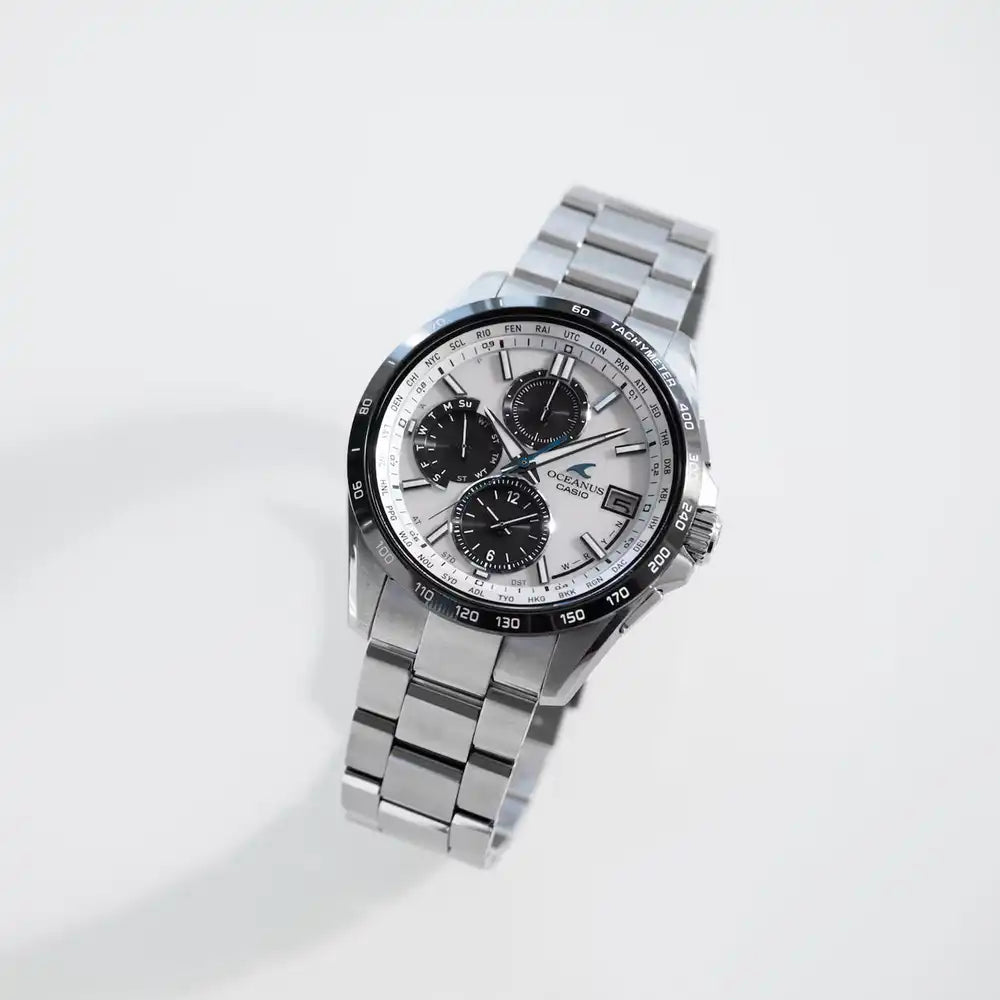 Casio OCEANUS Classic Line OCW-T2600J-7AJF Chronograph Solar Radio Wave Men's Wristwatch - The Japanese Factory
