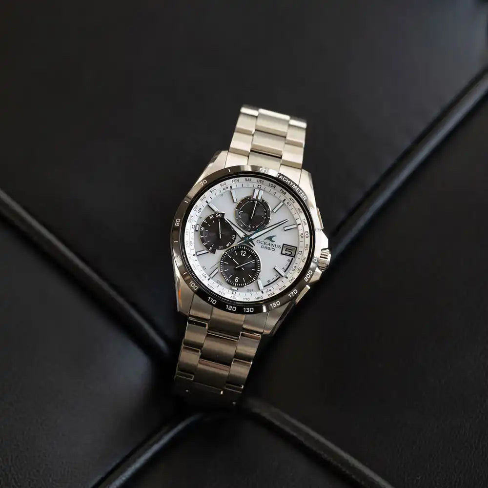 Casio OCEANUS Classic Line OCW-T2600J-7AJF Chronograph Solar Radio Wave Men's Wristwatch - The Japanese Factory